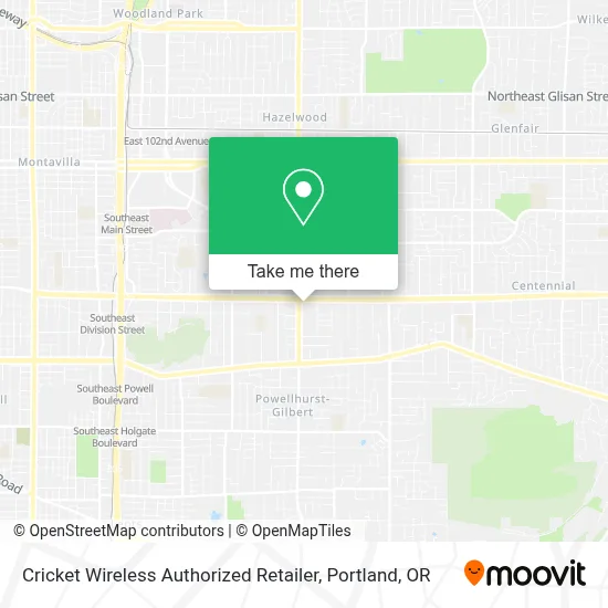 Cricket Wireless Authorized Retailer map