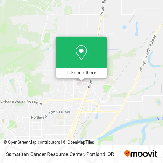 Samaritan Cancer Resource Center map