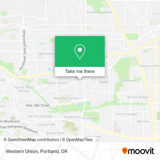Western Union map