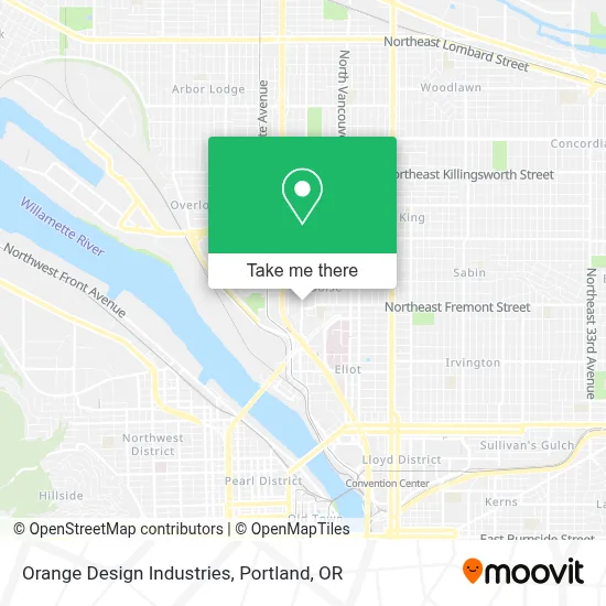 Orange Design Industries map