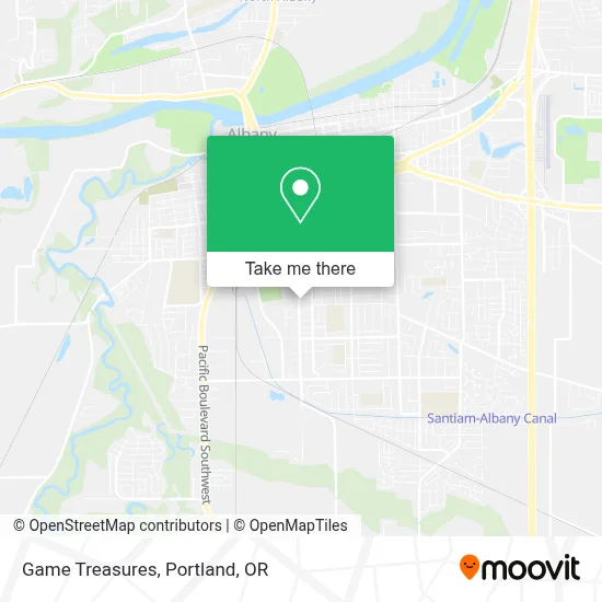 Game Treasures map