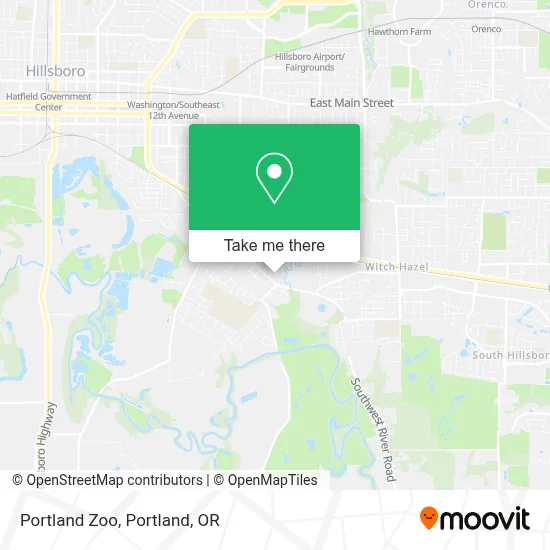 Portland Zoo map