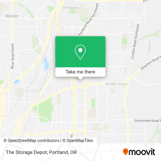 The Storage Depot map
