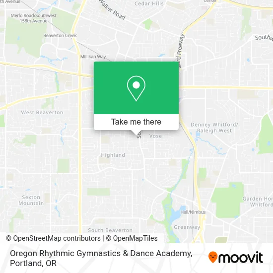 Oregon Rhythmic Gymnastics & Dance Academy map