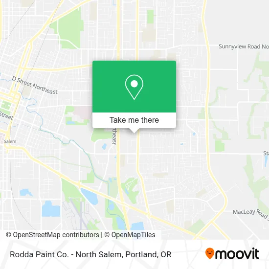Rodda Paint Co. - North Salem map