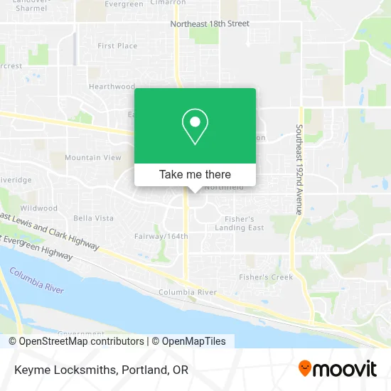 Keyme Locksmiths map