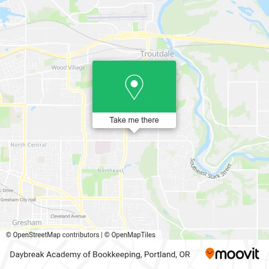 Daybreak Academy of Bookkeeping map