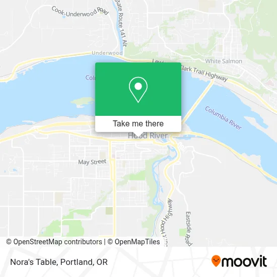 Nora's Table map