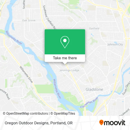 Oregon Outdoor Designs map