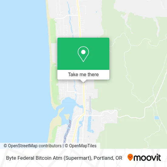 Byte Federal Bitcoin Atm (Supermart) map