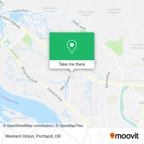 Western Union map