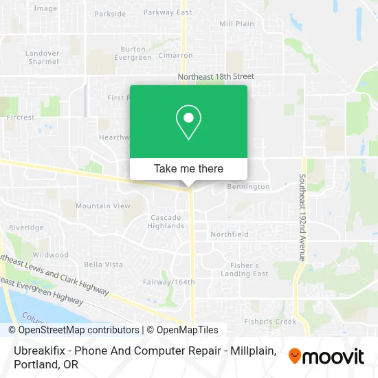 Ubreakifix - Phone And Computer Repair - Millplain map