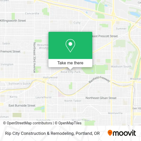 Rip City Construction & Remodeling map