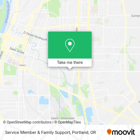 Service Member & Family Support map