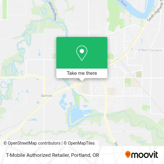 T-Mobile Authorized Retailer map