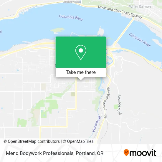 Mend Bodywork Professionals map