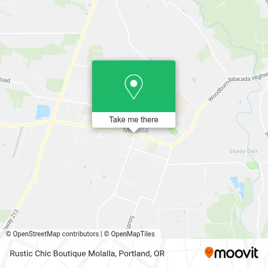 Rustic Chic Boutique Molalla map