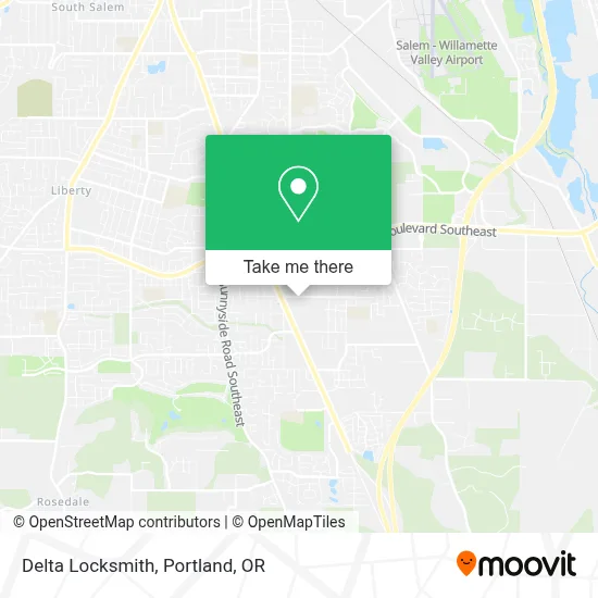 Delta Locksmith map