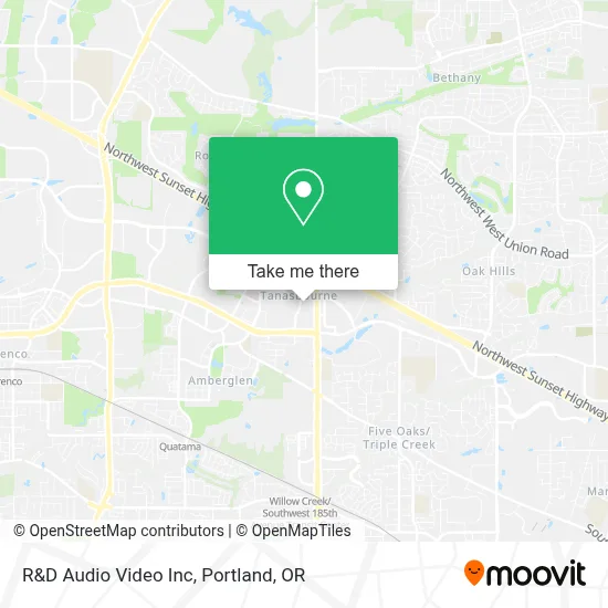 R&D Audio Video Inc map