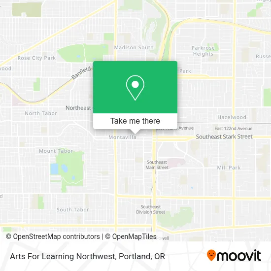 Arts For Learning Northwest map