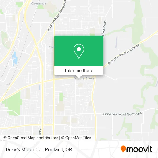 Drew's Motor Co. map