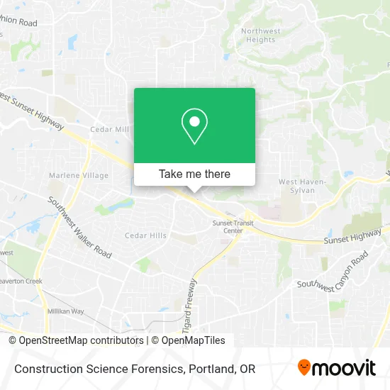 Construction Science Forensics map