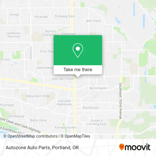 Autozone Auto Parts map