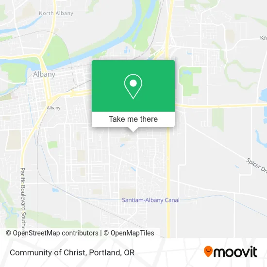 Community of Christ map