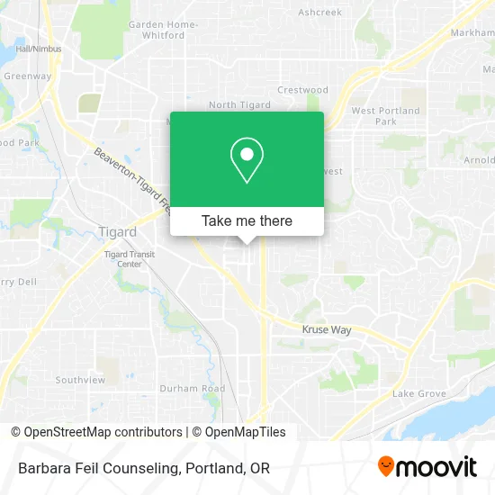 Barbara Feil Counseling map