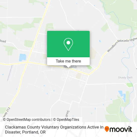 Clackamas County Voluntary Organizations Active In Disaster map