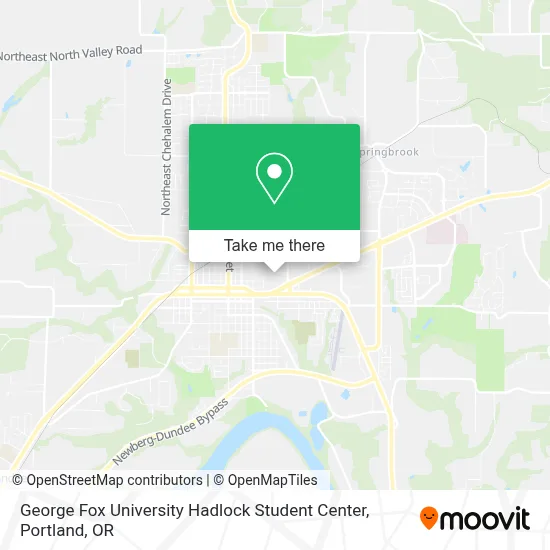 George Fox University Hadlock Student Center map