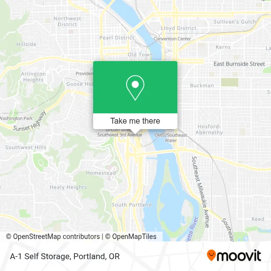 A-1 Self Storage map