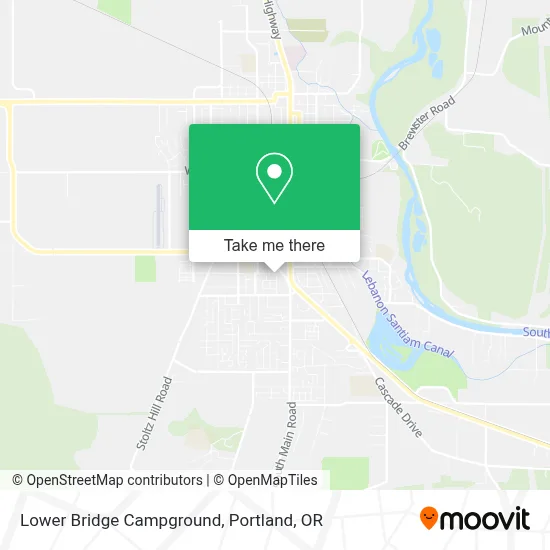 Lower Bridge Campground map