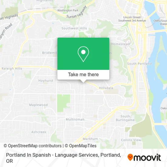 Portland In Spanish - Language Services map