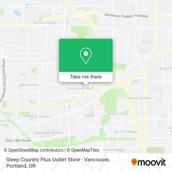 Sleep Country Plus Outlet Store - Vancouver map