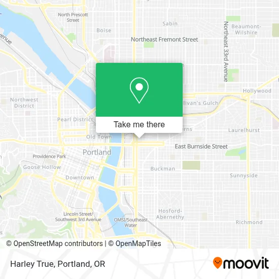Harley True map