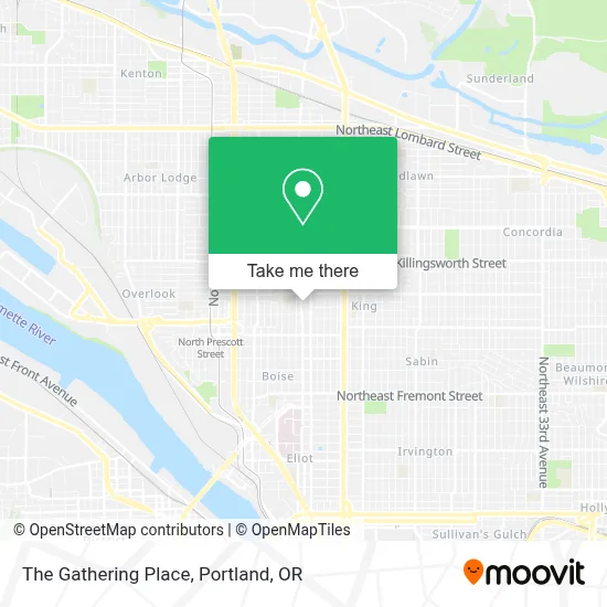 The Gathering Place map
