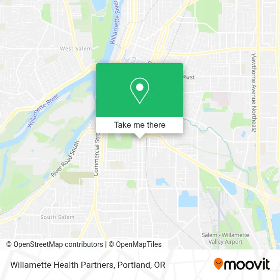 Willamette Health Partners map