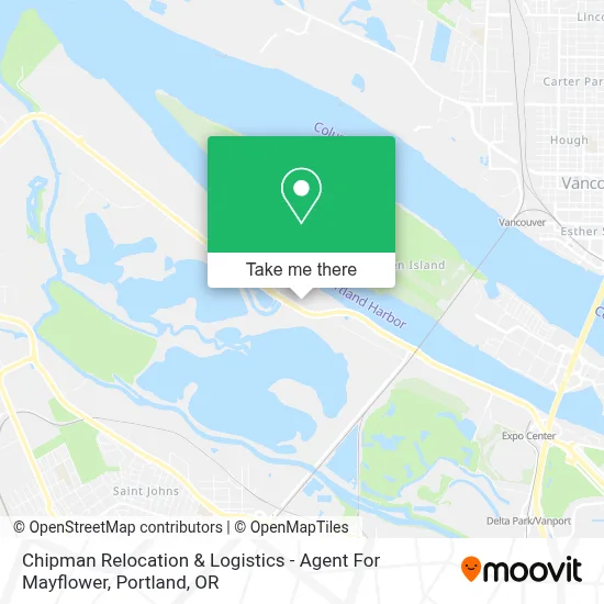 Chipman Relocation & Logistics - Agent For Mayflower map