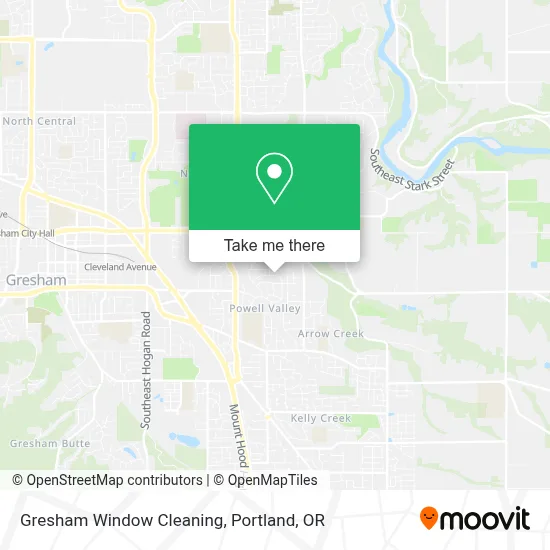 Gresham Window Cleaning map