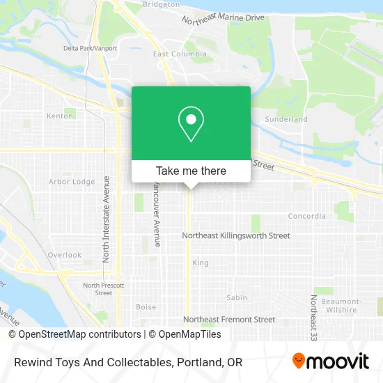 Rewind Toys And Collectables map