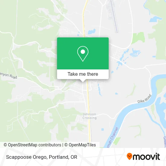 Scappoose Orego map