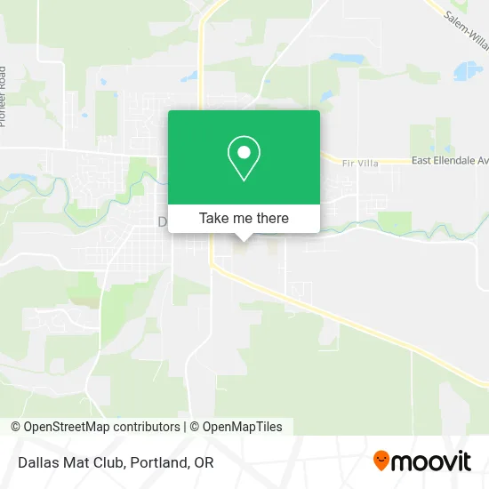 Dallas Mat Club map
