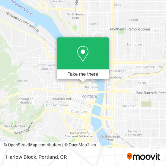 Harlow Block map