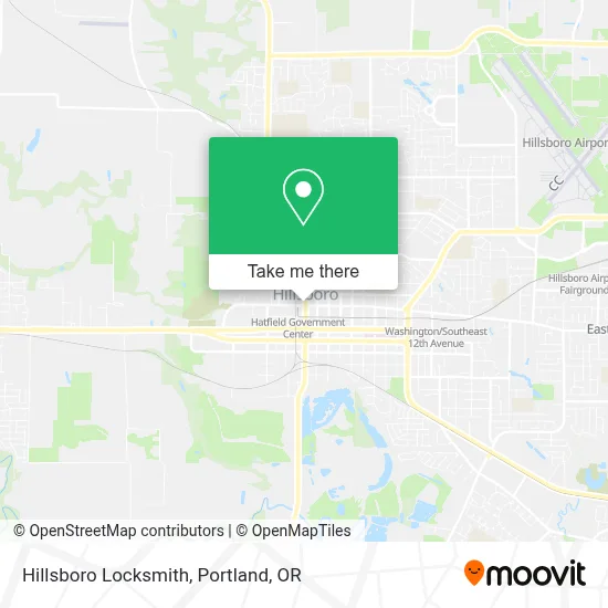 Hillsboro Locksmith map