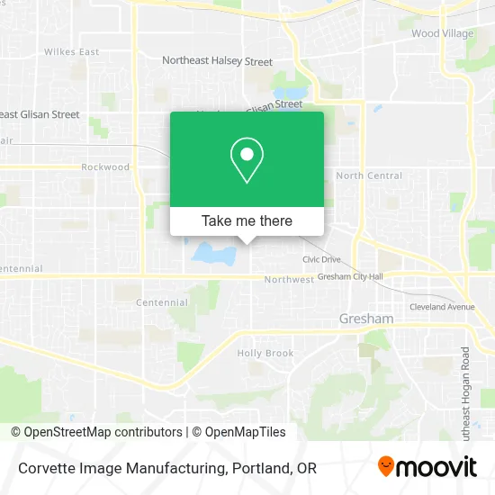 Corvette Image Manufacturing map