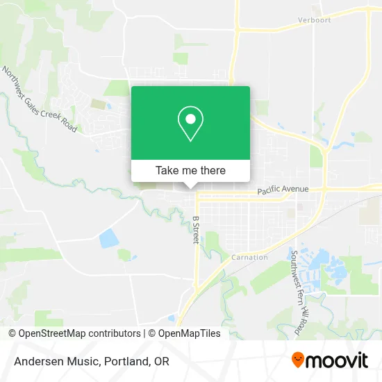 Andersen Music map