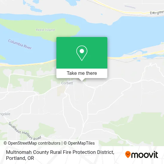 Multnomah County Rural Fire Protection District map