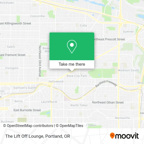 The Lift Off Lounge map