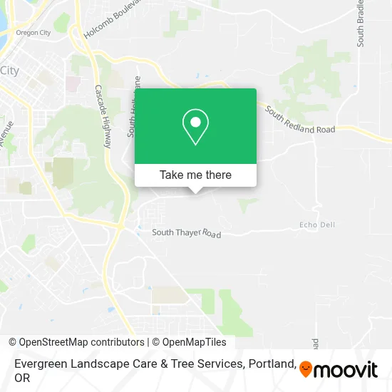 Evergreen Landscape Care & Tree Services map